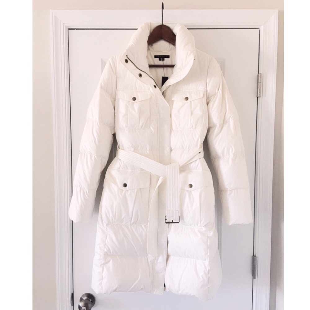 New $575 Theory Long Puffer Down Coat Jacket S